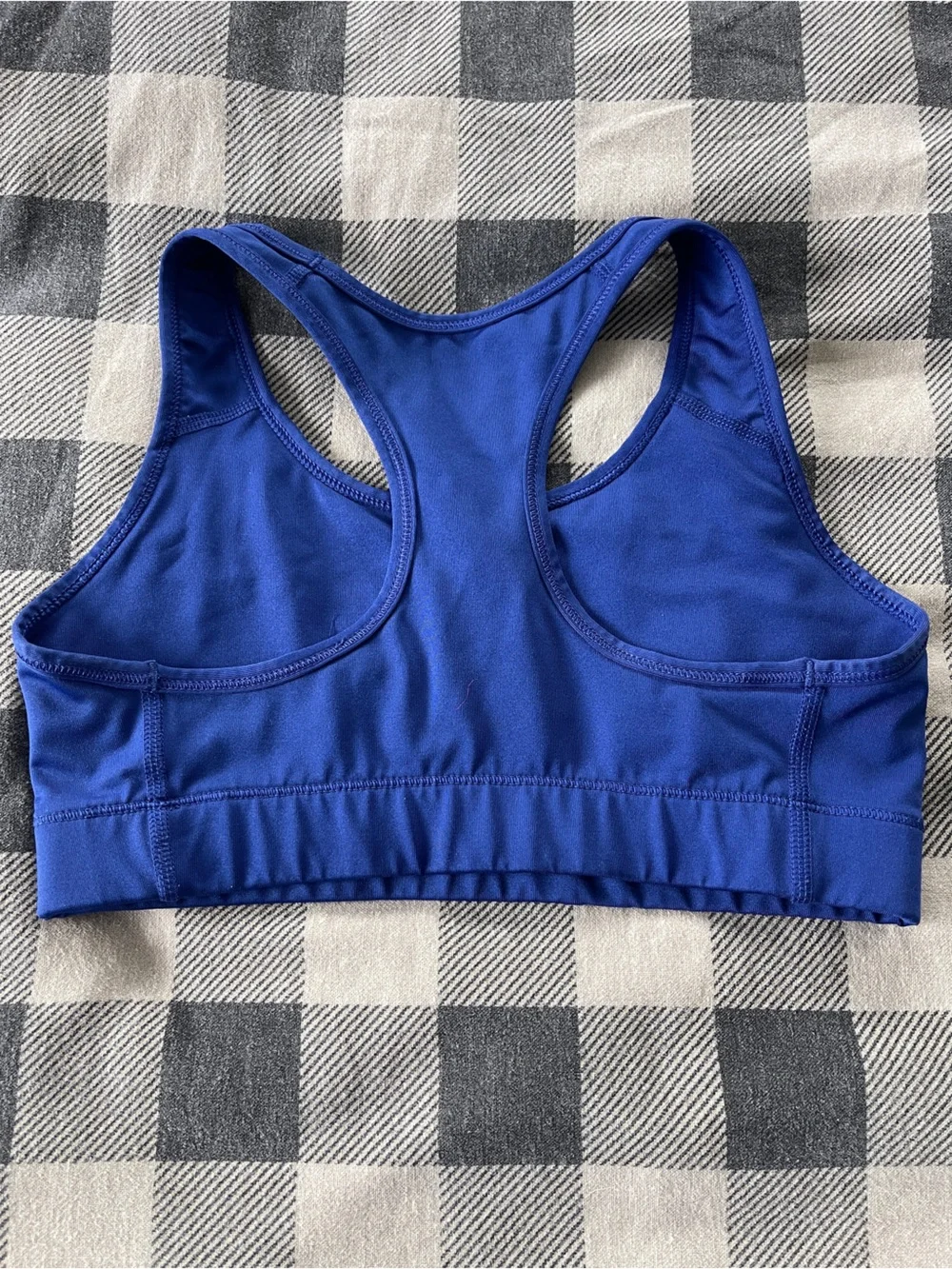 Nike Dri-Fit Blue Sports Bra Racerback Small Support Athletic Gym